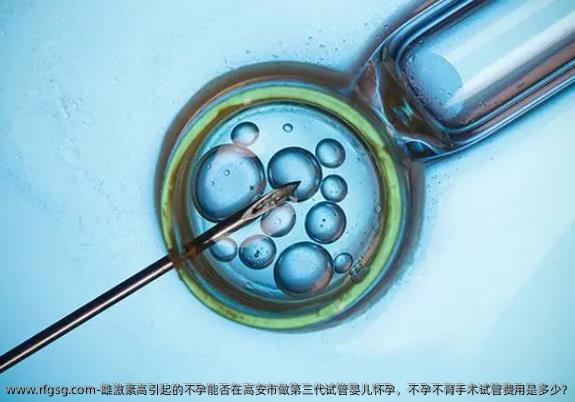 雌激素高引起的不孕能否在高安市做第三代试管婴儿怀孕，不孕不育手术试管费用是多少?