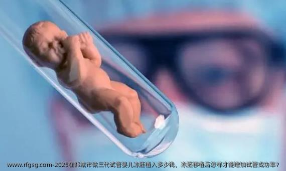 2025在邹城市做三代试管婴儿冻胚植入多少钱，冻胚移植后怎样才能增加试管成功率？