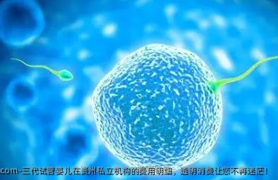 三代试管婴儿在贵州私立机构的费用明细，透明消费让您不再迷茫！