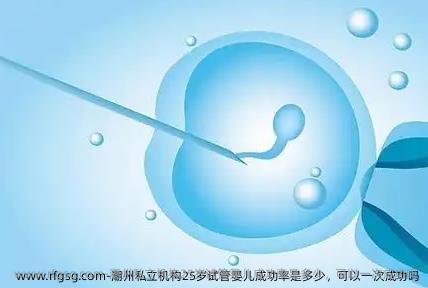潮州私立机构25岁试管婴儿成功率是多少，可以一次成功吗