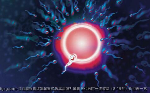 江西输卵管堵塞试管成功率高吗？试管三代医院一次收费（8-15万）价目表一览
